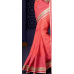 Magnificent Pink Colored Embroidered Faux Georgette Saree